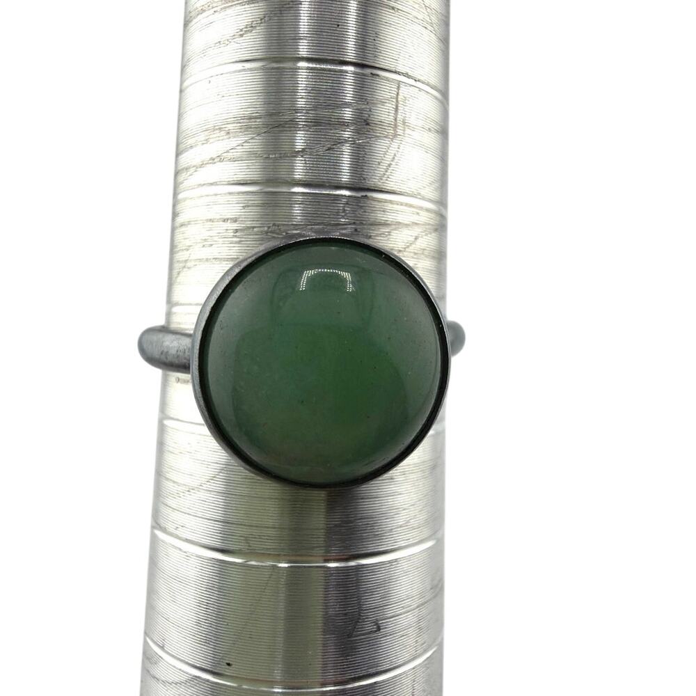 Green Aventurine Sterling Silver Ring Minimalist Artisan Jewelry 8